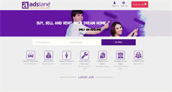 Desktop Screenshot of adslane.com